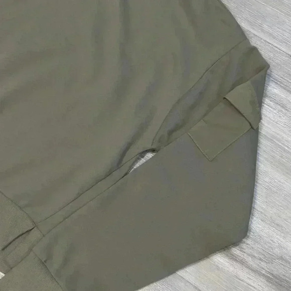 All In Motion Moss Green French Terry Sweatshirt NEW! - Picture 3 of 5